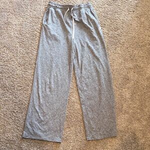 Vuori Heathered Gray Essential Wide Leg Pants